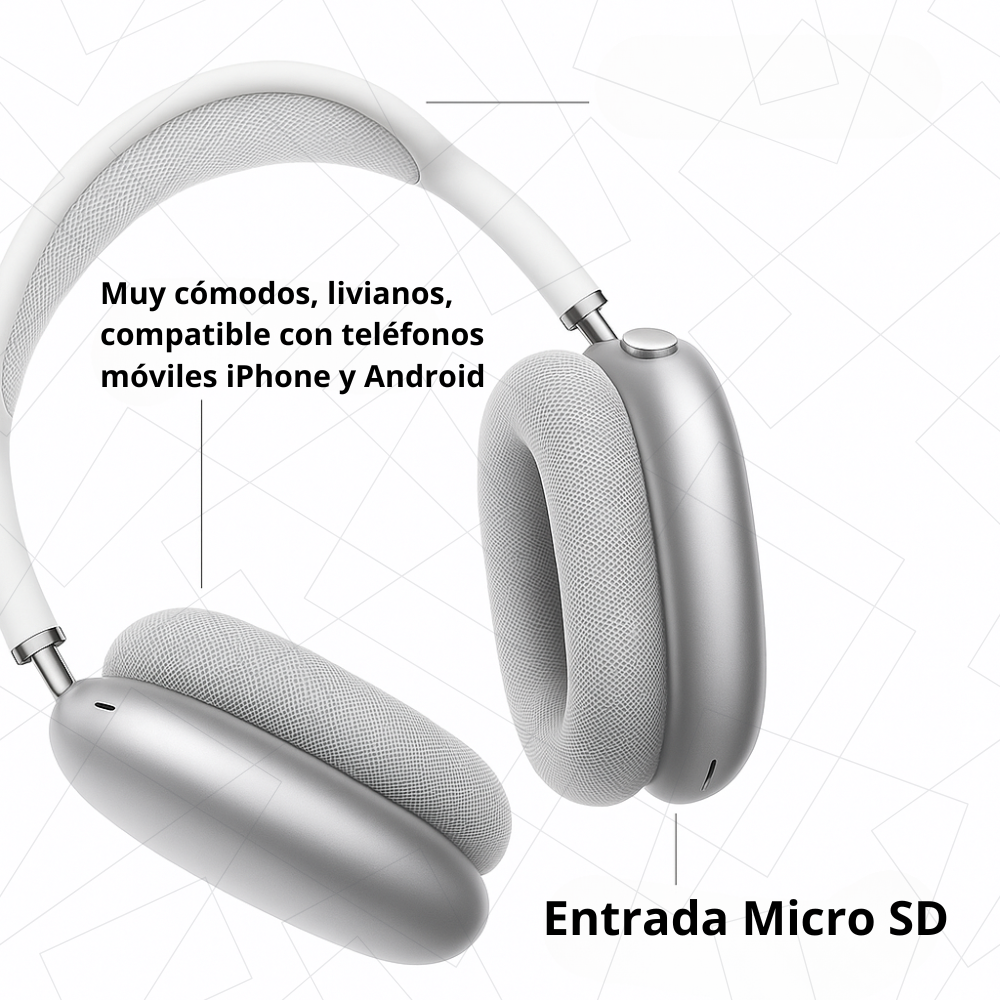Diadema Pro Max (AAA) | Sonido Envolvente + Estuche Premium
