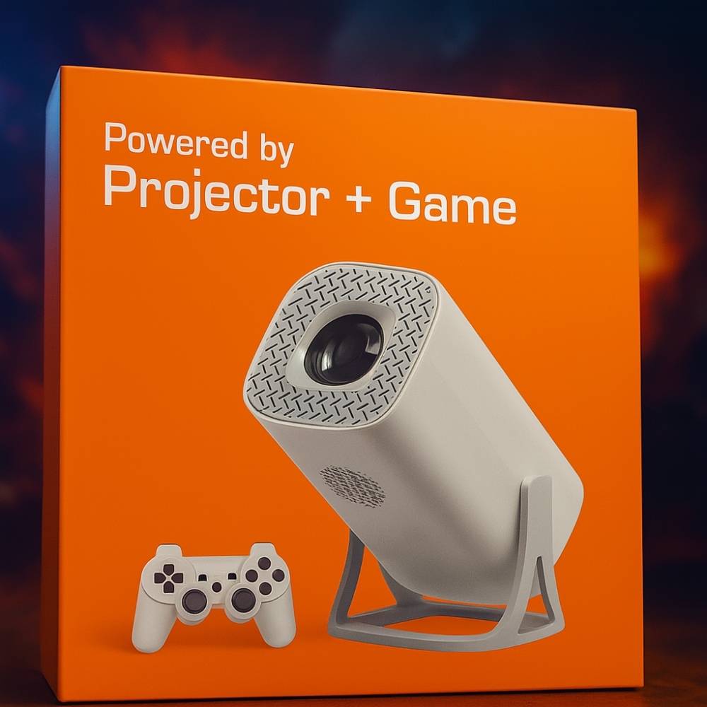Proyector Inteligente Gamer S40 Max + 2 controles inalámbricos