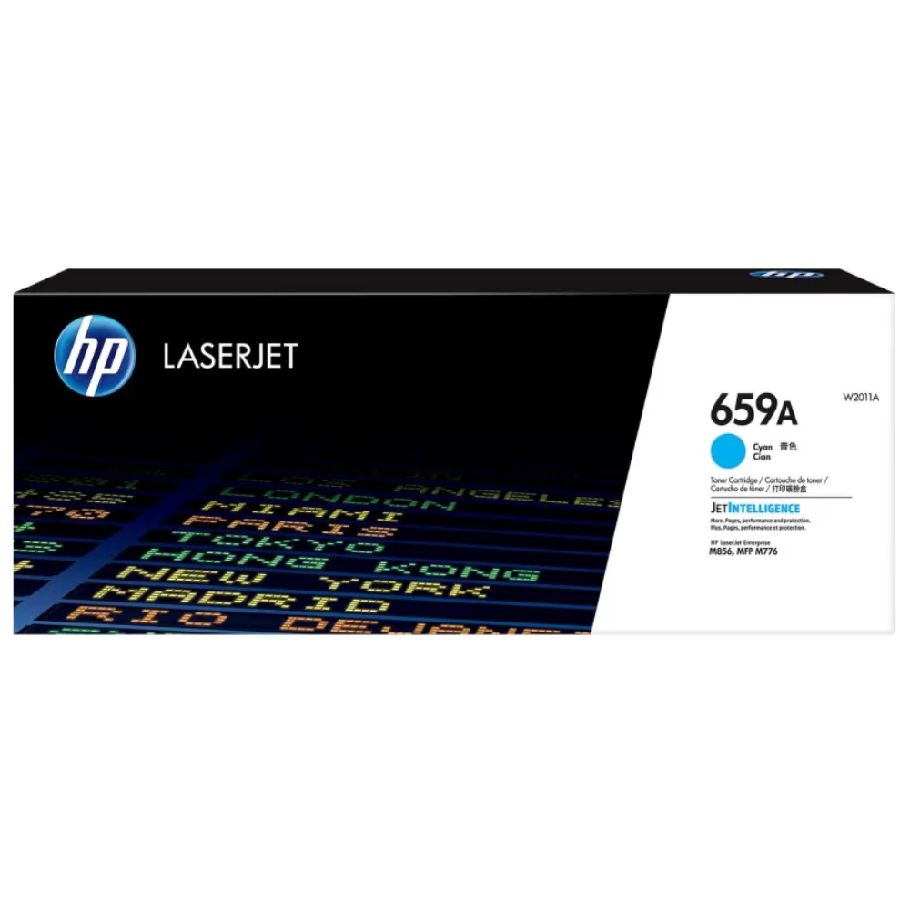 CARTUCHO DE TONER HP W2011A 659A CIAN ALTO RENDIMIENTO LASERJET ORIGINAL