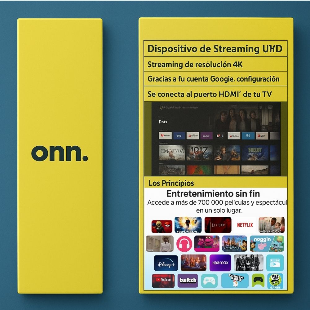Convertidor a Smart TV Stick Watch Onn Full HD