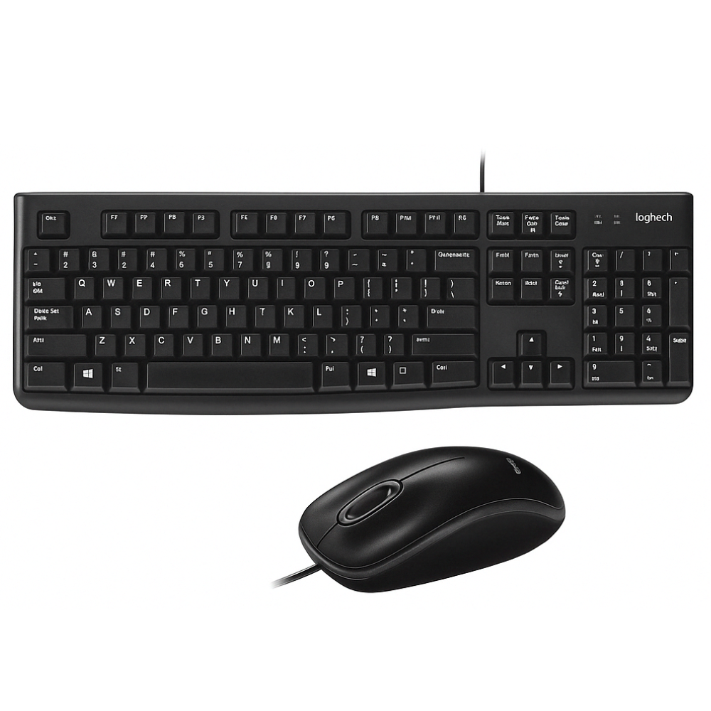 COMBO TECLADO + MOUSE LOGITECH MK120 | CONEXIÓN USB ALÁMBRICA