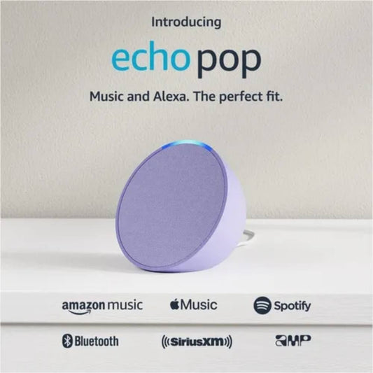 Echo Pop Amazon Parlante Inteligente Con Sonido Definido Y Alexa