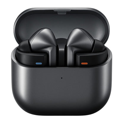 Galaxy Buds 3 Pro negros sobre estuche de carga tipo C, diseño ergonómico y elegante, Bogotá - Colombia

