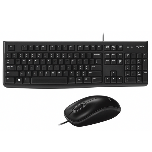 COMBO TECLADO + MOUSE LOGITECH MK120 | CONEXIÓN USB ALÁMBRICA